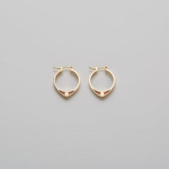 Slice of Ring Earrings UNO in Gold
