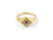 Vision Signet Ring with Ruby