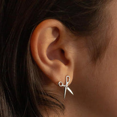 Scissor Earring Sterling Silver