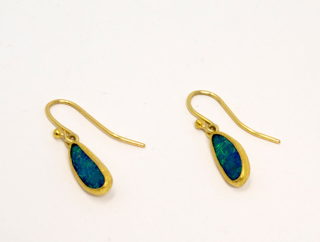 Petra Class, Gold Propeller Earrings