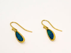 Opal Doublet Drop Earrings
