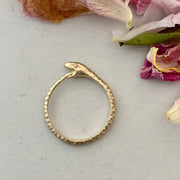 Ouroboros Ring 14K Gold