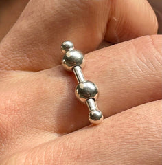 Pierced Barbell Ring