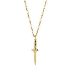 Gold Switchblade Necklace